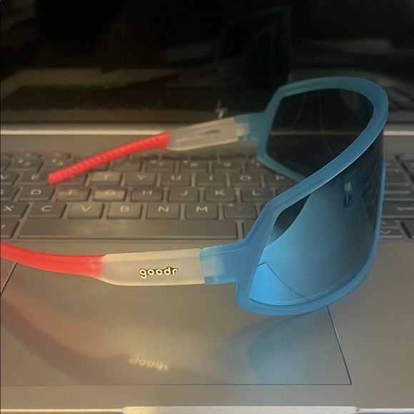 Goodr Blue and Red Sunglasses - Picture 1 of 1